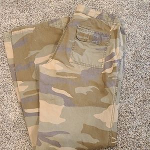 Camo cotton pants